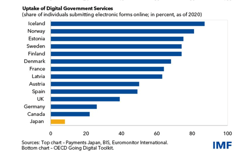 画像1 | フレキシブルシナジーラボ by ovice Graph - Uptake of Digital Government Services